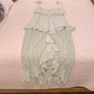 Mint green maxi dress